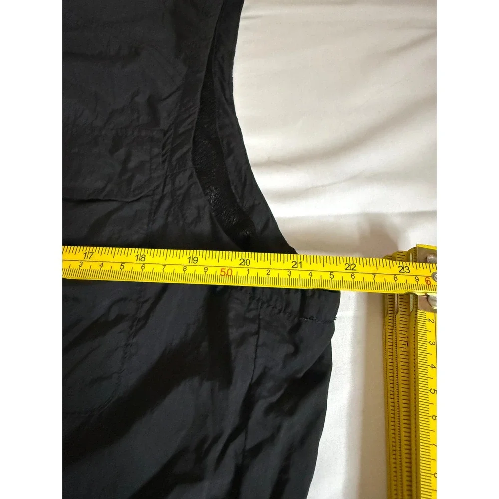 American Eagle Mens Performance Outerwear Utility Vest Black Nylon Cargo Large